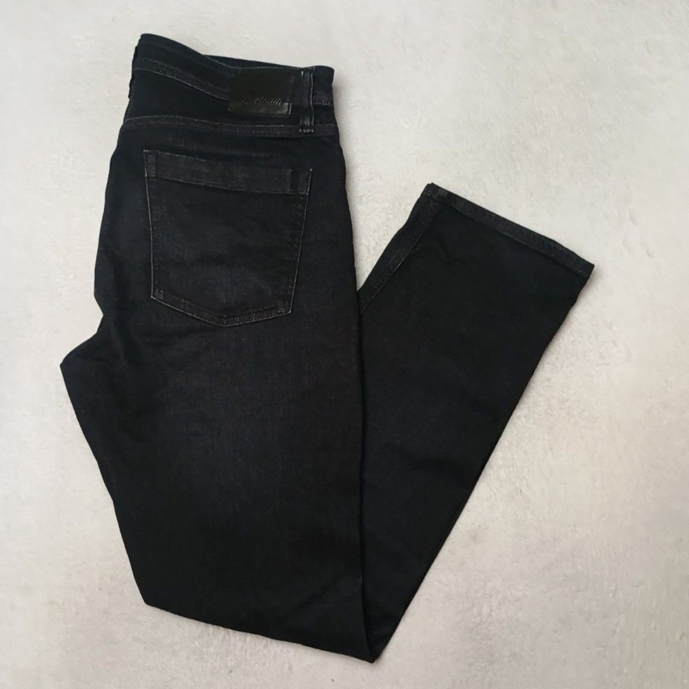 Revtown Jeans Men 36x32 Black Slim Sharp Decade Denim Stretch 5-Pocket Dark